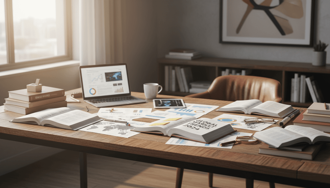 Professional forensic research workspace with documents and analysis materials